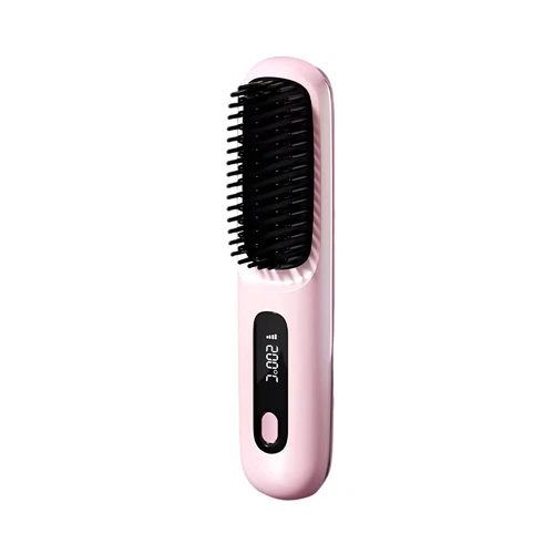 Hair Straightener Brush Negative Travel Portable Cordless Fast Heating Hot Comb - Picture 16 of 16
