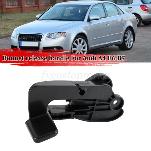LHD Hood Latch Release Lever Handle Opener For 2001-08 Audi A4 B6 B7 8E1823533B