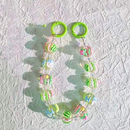 Anti Loss Mobile Phone Strap Fashion Hand Drawn Beaded Bag Pendant Decoration