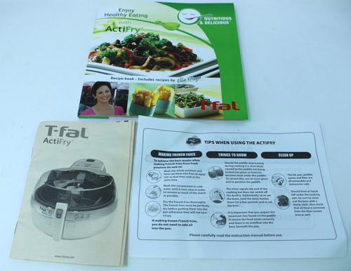 T-Fal Actifry Air Fryer SERIE O01 001 OEM Replacement Recipe Book / Manual