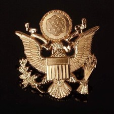 Insigne insigne insigne aigle casquette officier US Army WWII