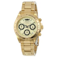 Invicta 14931 Women's Speedway Chrono Gold Dial Gold Plated Watch