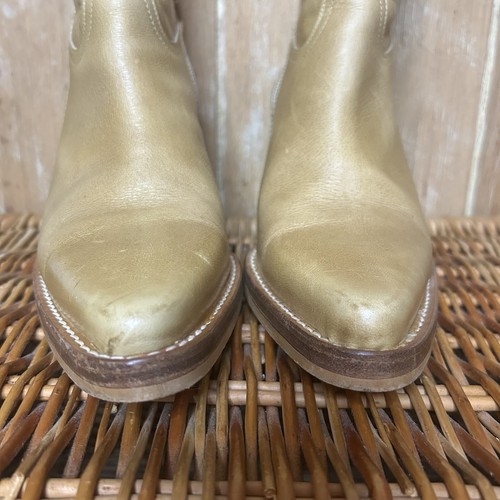Vintage Y2K Destroy heeled cowboy boots to pointy toe size 40 - Picture 4 of 15