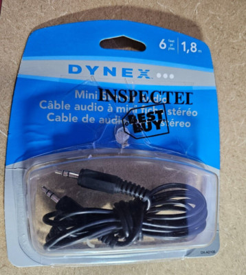 New Dynex stereo mini extension cable DX-AD106