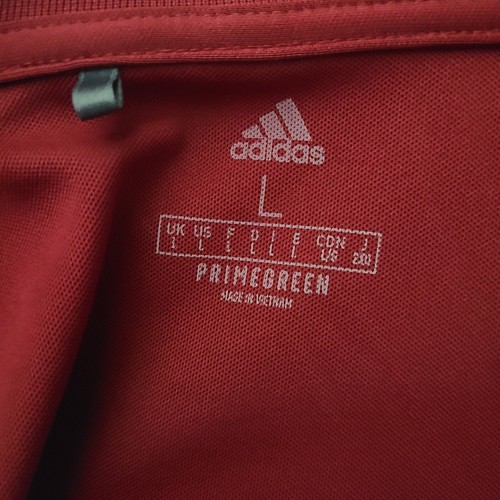 Adidas Golf Polo Short Sleeve Shirt Prime Green Men’s Size Large Maroon - Picture 14 of 16