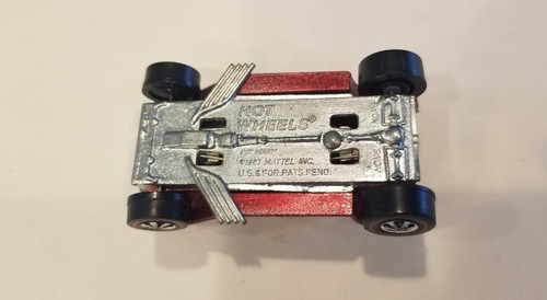 Hotwheels redline HK Glossy Rose Red Hot Heap w Rare Cap Front wheels! - Picture 12 of 12