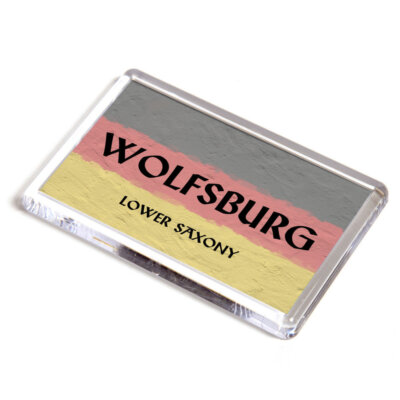 KÜHLSCHRANKMAGNET - Wolfsburg - Niedersachsen - Deutschland Flagge