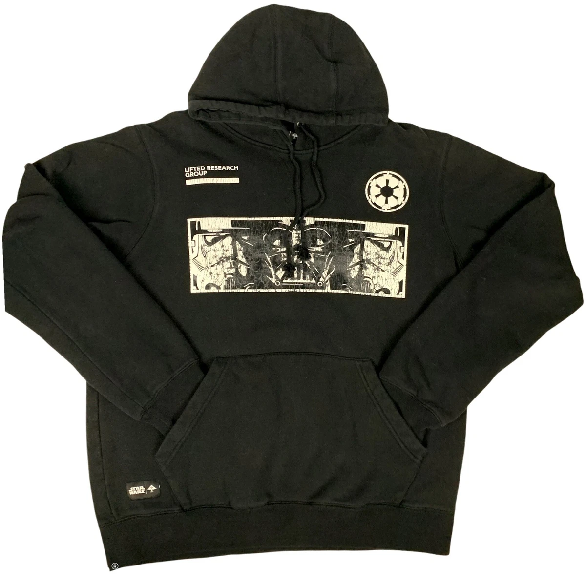 LRG Star Wars Men's Medium Hoodie Black Darth Vader Storm Trooper  Distressed | eBay