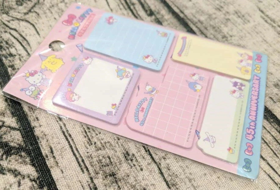 Melody Little Twin Stars Kitty Sticky Note Memo Pad Sanrio Cute 45th Anniversary - Image 3 of 4