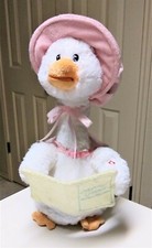 Cuddle Barn Mother Goose Animated Talking Musical 14" Plush Toy Super Soft
