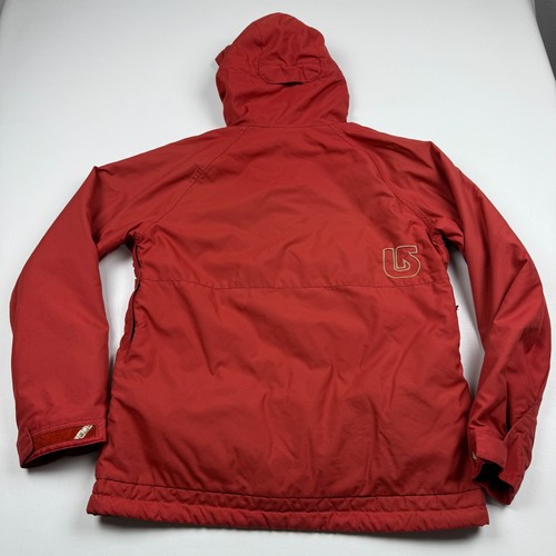 Burton Dry Ride Snowboard Jacket Hooded Red Men's Size S - Picture 6 of 7