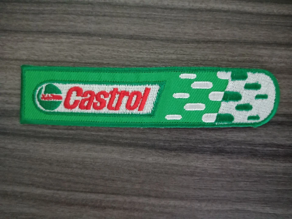 3 pcs CASTROL OIL Motorcycles Sport Racing Car Patch Embroidered Iron or Sew on  - Image 2 of 4