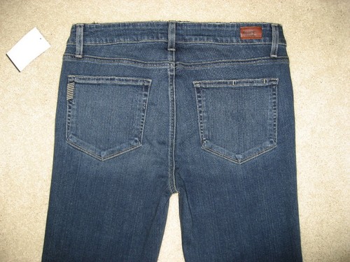 NWT PAIGE DENIM Skyline Ankle Peg Mid-Rise Skinny Jeans Size 30 Rissa Distressed - Imagen 5 de 12