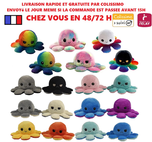 doudou pieuvre double face