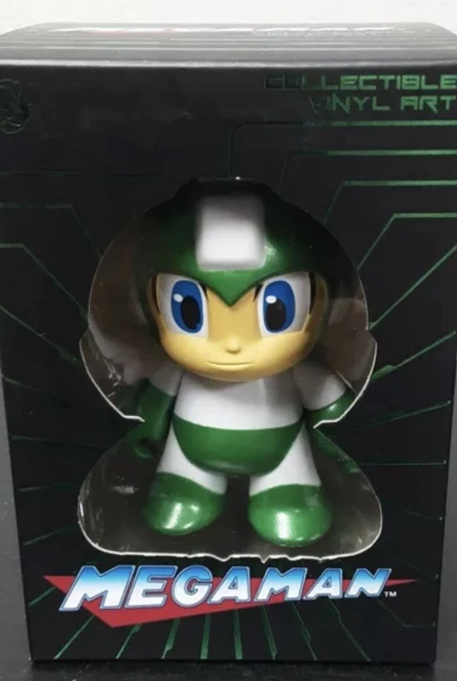 Kidrobot x Mega Man 3" Verde Metálico Férias Exclusivo Caixa Não Cega NOVO 🔥 - Imagem 3 de 4