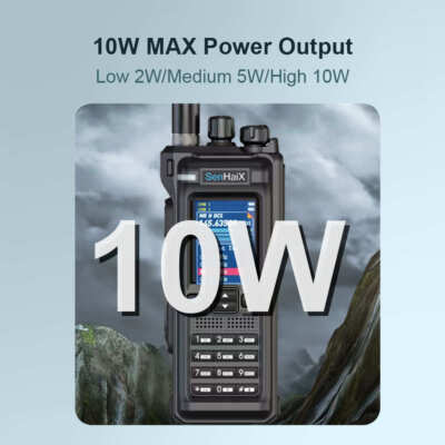 SenHaix GT-12 High Power 10 Watts Full Band Two Way Radio