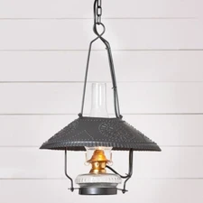 New Store Lamp Hang Light in Smokey Black Tin