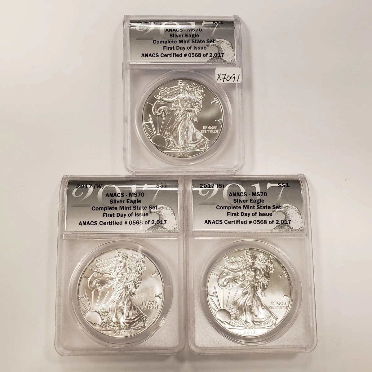 American Eagle ANACS 2017 Silver Bullion Coins for sale | eBay