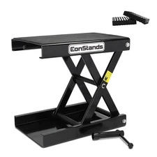 Motorcycle jack scissor lift ConStands M black incl. 2 rubber blocks