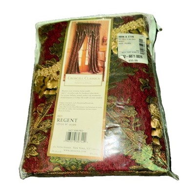 Croscill Red Regent Style # 9399 One ~1~ ASCOT VALANCE  40  W X 27  L