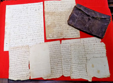 ID'd 18th CENTURY REVOLUTIONARY WAR WALLET & CONTENTS INCL 8 PAGE 1783 LETTER