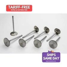 Manley 11751-8, Set of 8 Natural Stainless Sbc S/D 1.600In Exhaust Valves Perfor