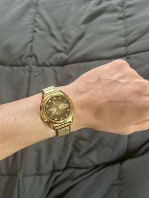 Seiko 5 Automatic Gold plated Stainless Steel Wristwatch