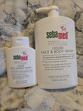 Sebamed Liquid Face  Body Wash for Sensitive Skin 100 Soap Free 1 Liter 