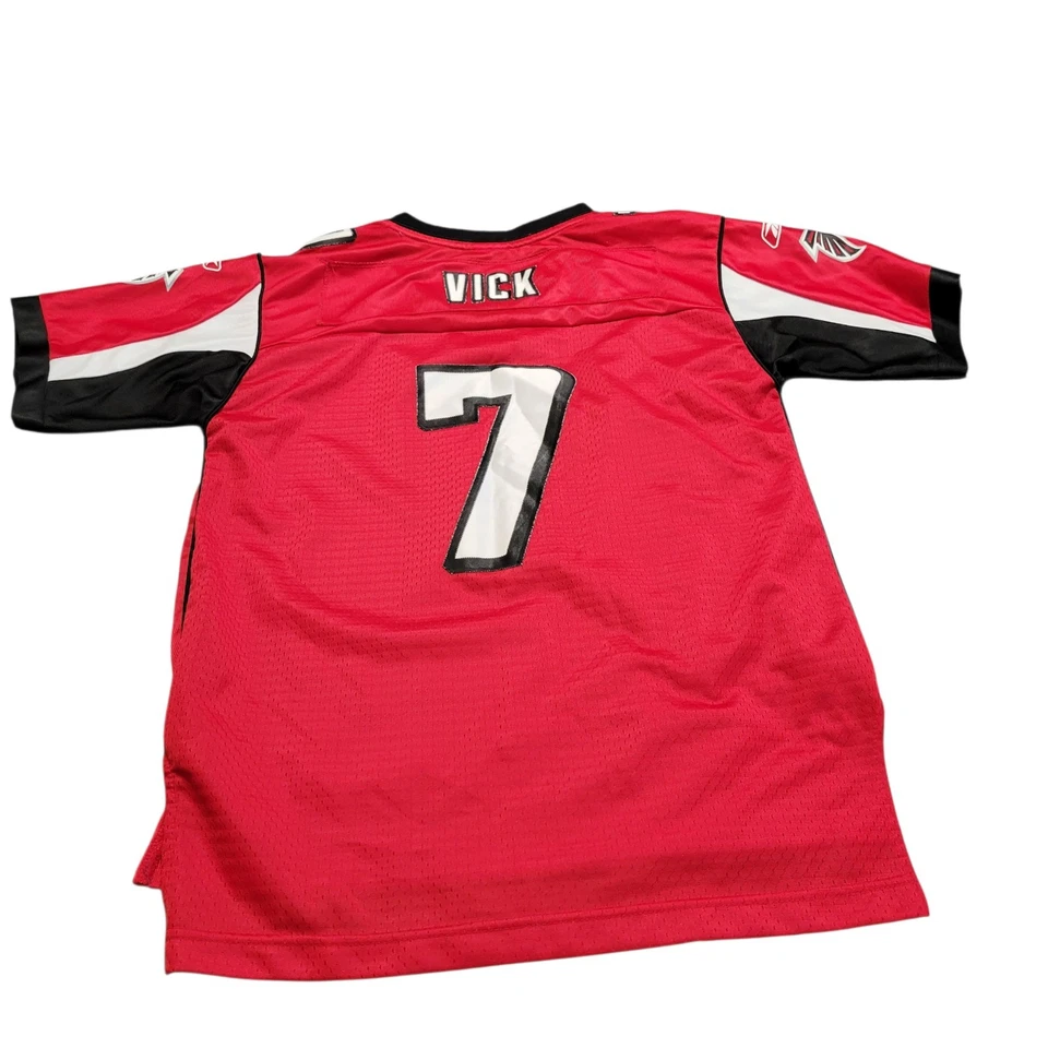 Camiseta Reebok Atlanta Falcons Michael Vick NFL tamanho grande juvenil - Imagem 2 de 4