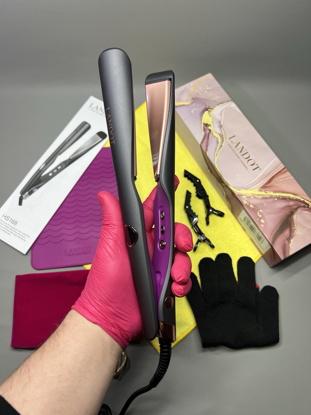 Hair Straightener Curler Twisted Floating Plates for Effortless Curls & Waves