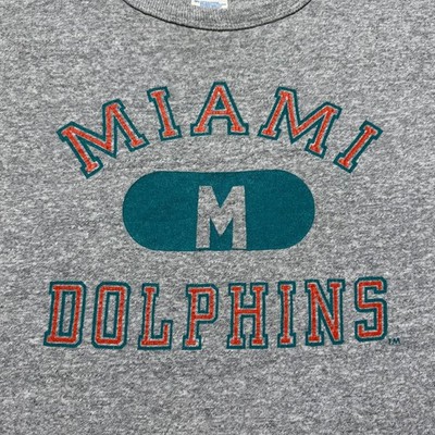 80s 前期　Champion フットボールt vintage size L Vintage 80s Champion Miami Dolphins NFL Football Graphic Heather T