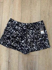 Mossimo Skort flounce skirt shorts black white NWT