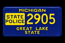 Michigan State Police Add Your Text Personalize Novelty Historical License Plate Michigan State Police Add Your Text Personalize Novelty Historical License Plate