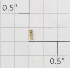 Roundhouse 22211 HO Brass Handrail Stanchion (24)