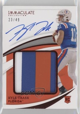 2021 Immaculate Collegiate Premium Rookie Ruby 23/49 Kyle Trask Patch Auto 10qe