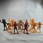 11 - Vintage MCMLXIV 1960's Louis Marx Cowboys & Indians 6" Plastic Figures Lot