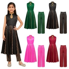Girls Costume Invisible Zipper Back Outfit Dress Suit Keyhole Front Gowns Dubai