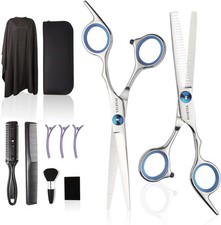 Versatile 11-Piece Haircutting Set with Ergonomic Scissors Essential Tools