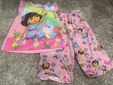 Y2K Dora the Explorer Girls Pajama Set 2011 2T