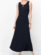 Talbots Navy Maxi Sleeveless Dress Size LP