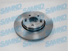 SAMKO 2x Bremsscheibe vorne belüftet passend für Renault Laguna II BG0/1 KG0/1 
