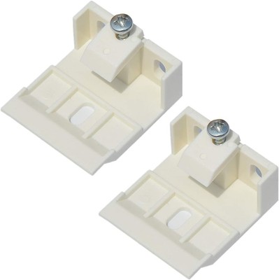 2pcs Mount Bracket Holder for Pleated and Cellular Shades One Size, White 