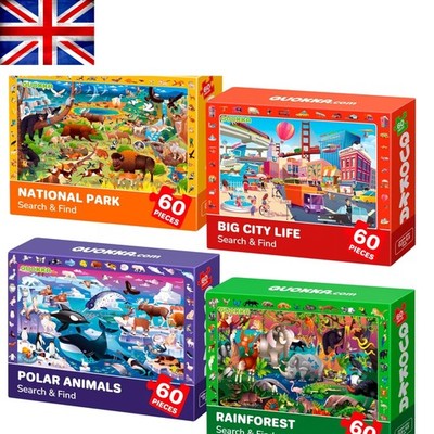 Hochwertiges 60-teiliges Puzzle Spielzeug für 4-8 Jahre - Geschenk Spaß & Lernen!