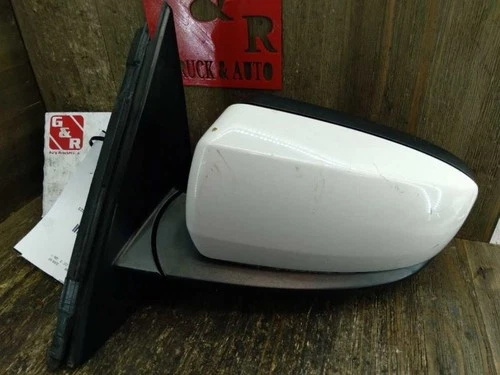 2007-2010 BMW X5 DRIVER LEFT POWER SIDE VIEW MIRROR WHITE 