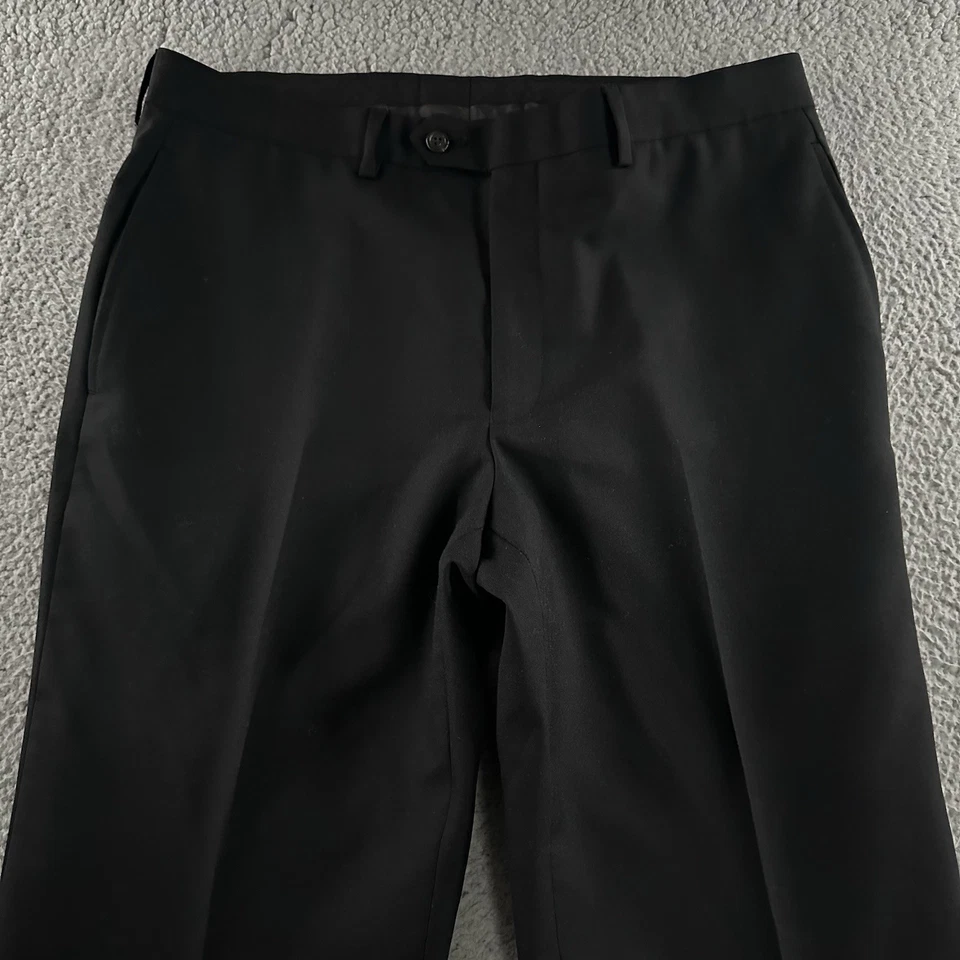 Pantalones de vestir Lauren Ralph Lauren para hombre negros 34x30 mezcla de lana de poliéster Foto 2 de 4