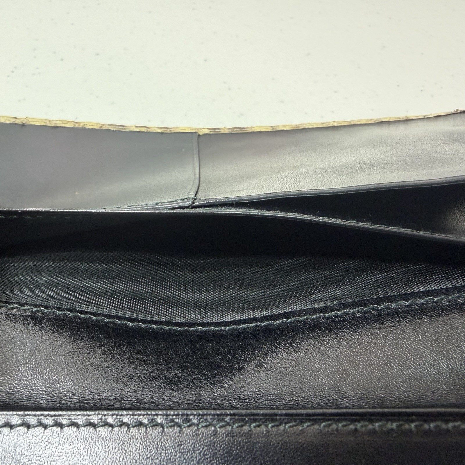 Lambertson Truex Python / Snake Leather Bifold Lo… - image 23