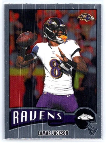 2025 Topps Chrome Lamar Jackson Base (RAW)