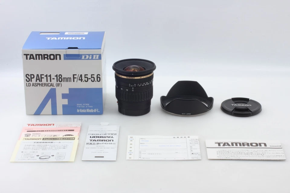 [Sin usar en caja] TAMRON SP AF 11-18mm f/4.5-5.6 Di II LD ASP α A Montaje de JAPÓN Foto 4 de 4