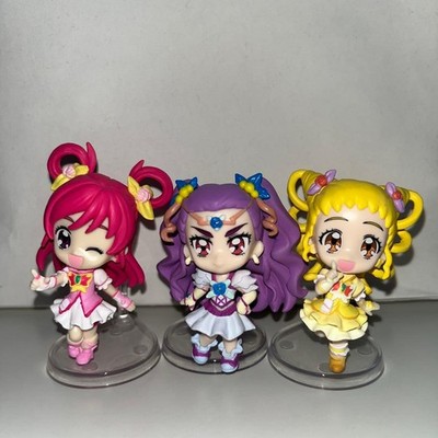 Pretty Cure Milky Rose Dream Lemonade Figurenset 3 Figuren transparent Ständer