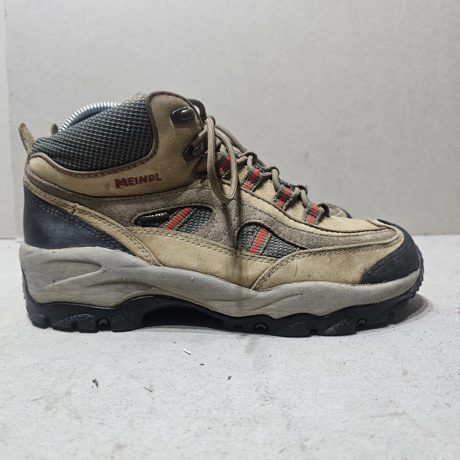 MEINDL GORETEX WOMEN'S LEATHER CAMPING HIKING BOOTS BROWN SIZE UK6.5 EU40